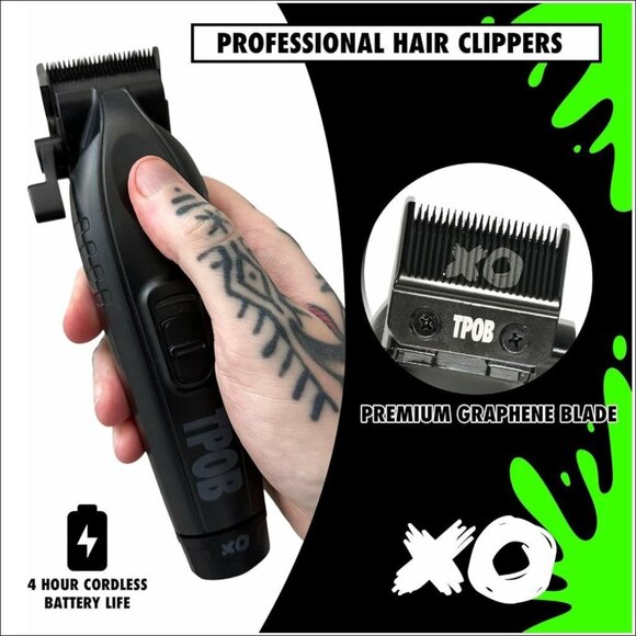 TPOB Pro XO Dark Clipper Brushless 7200rpm Professional Hair Trimmer Black-NEW - Picture 5 of 16